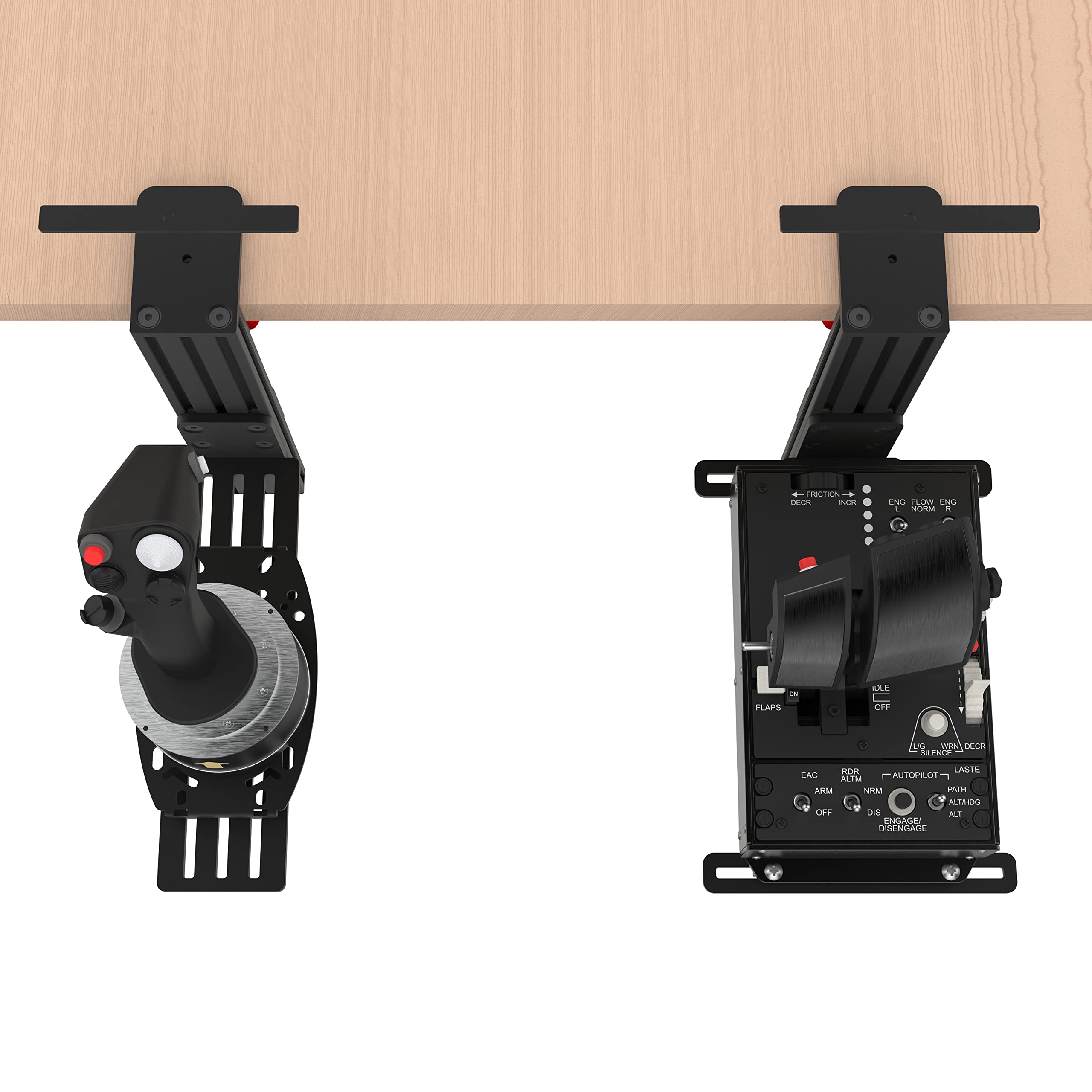 Easyget 2 Set Hotas Mount Desk Mount for the Flight Sim Joystick